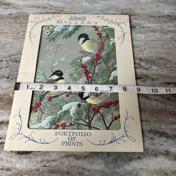 Lot of 4 Vintage Bird Prints Joan Beringer Cardinals Finch Winter 8.5”x11” - Picture 5 of 6